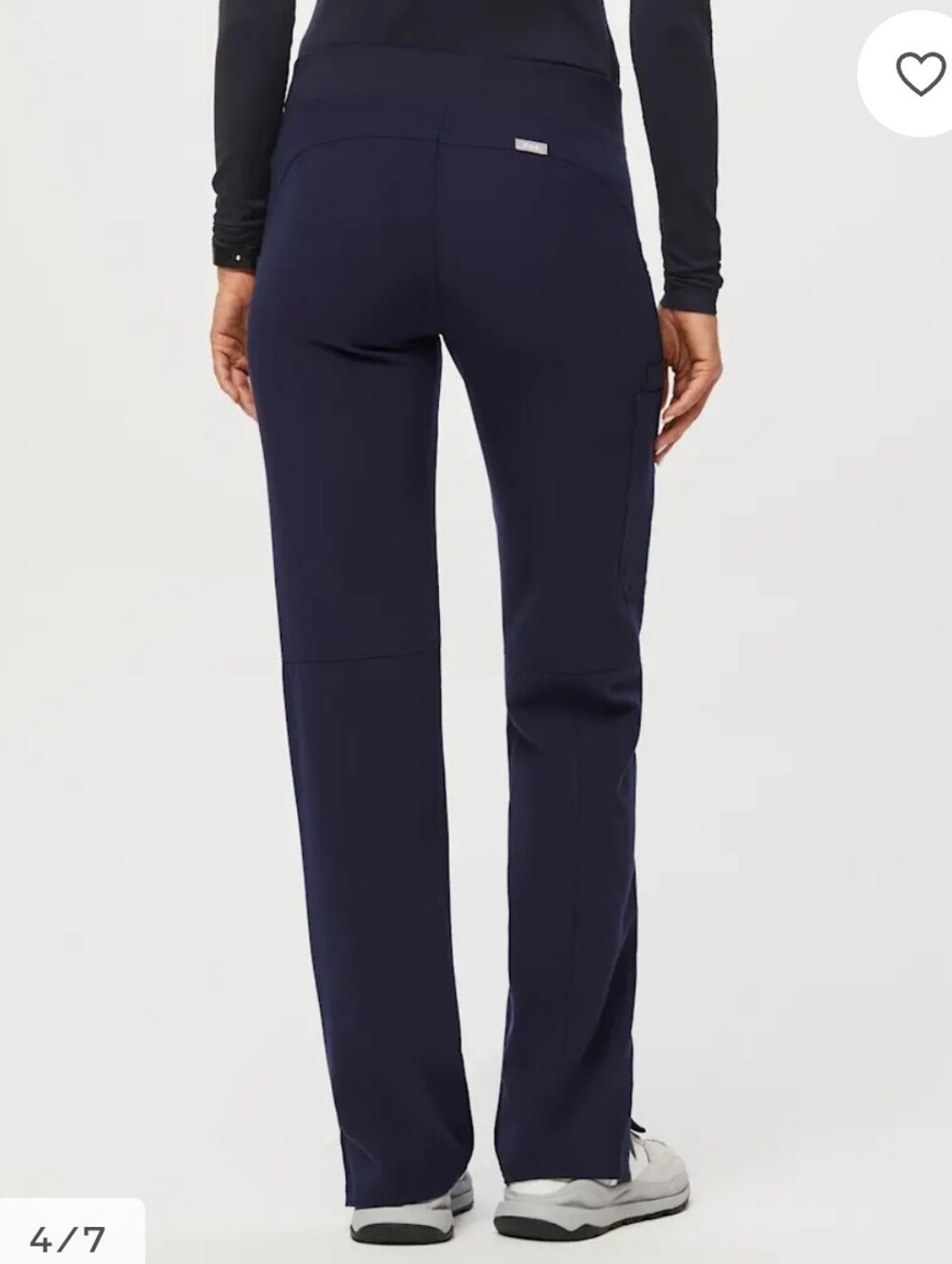 Navy, Kade Cargo Scrub Pants, Medium Tall - Picture 3 of 11